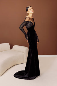 charcoal silk dress Wow The Guests Satin Maxi Dress Charcoal Size M from Hello Molly
